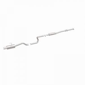 Honda Civic Performance Exhaust - Single Straight Passenger Side Rear - Magnaflow - Street Series Cat-Back - Polished - 1.6L - `92-`00
