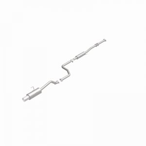 Honda Civic Performance Exhaust - Single Straight Passenger Side Rear - Magnaflow - Street Series Cat-Back - Polished - 1.6L - `92-`00