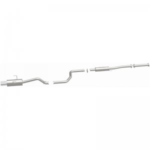 Honda Civic Performance Exhaust - Single Straight Passenger Side Rear - Magnaflow - Street Series Cat-Back - Polished - 1.6L - `92-`00