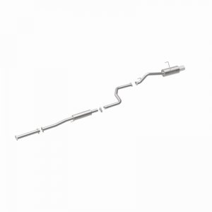 Honda Civic Performance Exhaust - Single Straight Passenger Side Rear - Magnaflow - Street Series Cat-Back - Polished - 1.6L - `92-`00