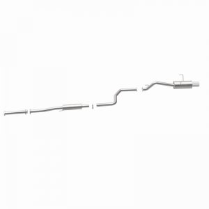 Honda Civic Performance Exhaust - Single Straight Passenger Side Rear - Magnaflow - Street Series Cat-Back - Polished - 1.6L - `92-`00