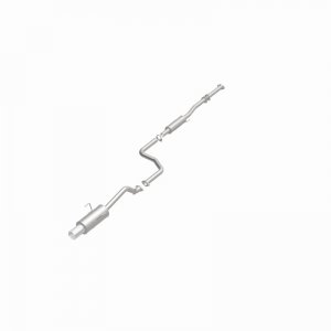 Honda Civic Performance Exhaust - Single Straight Passenger Side Rear - Magnaflow - Street Series Cat-Back - Polished - 1.6L - `92-`00