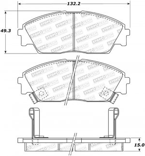 Honda Civic Brake Pads - Stoptech - Street - `88-`91