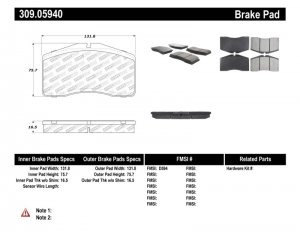 Porsche 911 Brake Pads - Front - Stoptech - Sport - `93-`98