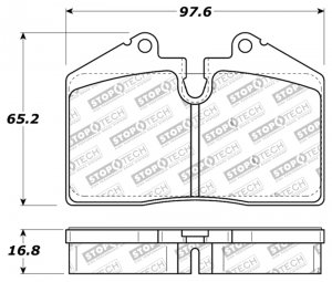 Porsche 911 Brake Pads - Front - Stoptech - ST-40 - 4 Piston - `91-`98