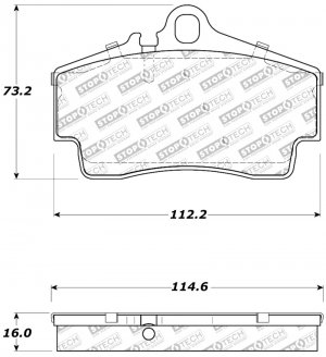 Porsche 911 Brake Pads - Rear - Stoptech - Sport - `98-`08
