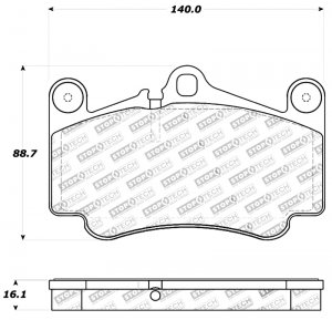 Porsche 911 Brake Pads - Stoptech - Sport - `99-`12