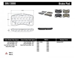 Porsche 911 Brake Pads - Stoptech - Sport - `07-`13