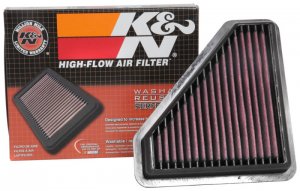 Honda Civic Performance Air Intake - K&N Engineering - Drop In Air Filter - 1.4L - `12-`17
