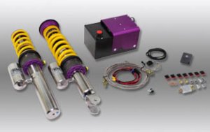 Porsche 911 Suspension Lift Kit - Front + Rear - KW - KW V3 Coilover + HLS4 Hydraulic Lift System - `07-`13