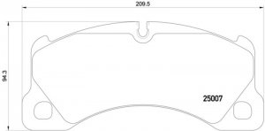 Porsche Cayenne HELLA Brake Rotor