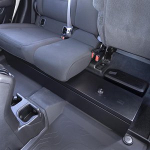 Jeep Gladiator Underseat Drawer - Rear - Tuffy Products - Underseat Lockbox W/ Combo Lock - Black - `20-`24