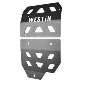 Jeep Wrangler JL Transmission Pan Skid Plate - Westin - Textured Black - `18-`22