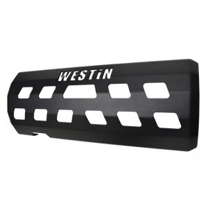 Jeep Wrangler JL Muffler Skid Plate - Westin - Textured Black - `18-`22