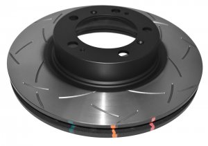 Porsche 911 Brake Rotor (1) - Front - DBA - 4000 Series Slotted Rotors - 3.4L - `97-`01