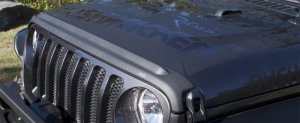 Jeep Wrangler JL Hood Shield - AVS - Aeroskin II - Black - 2018