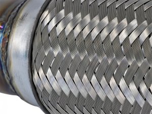 Honda Civic Performance Exhaust - Rear - aFe - Elite Twisted Steel 2.5in Rear Down-Pipe Mid-Pipe - 1.5L - `16-`17