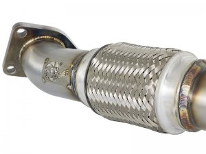 Honda Civic Performance Exhaust - Rear - aFe - Elite Twisted Steel 2.5in Rear Down-Pipe Mid-Pipe - 1.5L - `16-`17