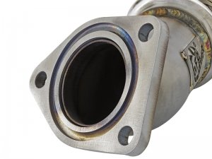 Honda Civic Performance Exhaust - Rear - aFe - Elite Twisted Steel 2.5in Rear Down-Pipe Mid-Pipe - 1.5L - `16-`17