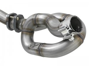 Jeep Wrangler JK Y-Pipe with Loop Relocation Pipe - aFe - Twisted Steel - 3.6L - `12-`18