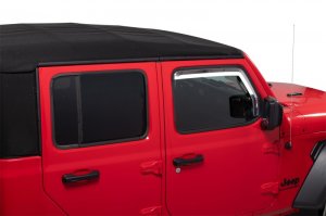 Jeep Gladiator Window Visors - Front - Putco - Element Chrome - Chrome - `20-`21