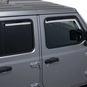 Jeep Gladiator Window Visors - Putco - Element - Chrome - `20-`21