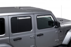 Jeep Gladiator Window Visors - Putco - Element - Chrome - `20-`21