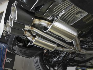 Honda Civic Performance Exhaust - Dual-Exit - aFe - Takeda Cat Back w/ Carbon Fiber Tips - L4-2.0L (t) - `17-`21