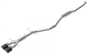 Honda Civic Performance Exhaust - aFe - Takeda 2.5in 304SS Cat-Back with Carbon Tips - 1.5L - `17-`20