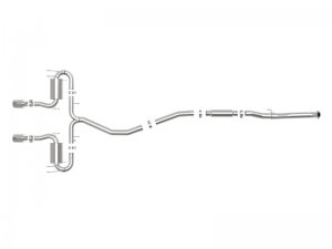 Honda Civic Performance Exhaust - aFe - Takeda 3in 304 SS Cat-Back - Polished - 1.5L - `17-`21