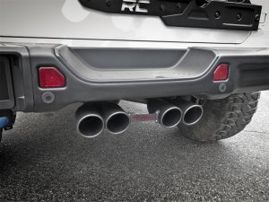 Jeep Wrangler JL Exhaust Cat Back - aFe - Rebel Series - Black - V6-3.6L - `18-`24