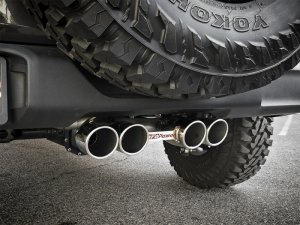 Jeep Wrangler JL Exhaust System - Rear - aFe - Rebel Series - Polished - V6-3.6L - `18-`24