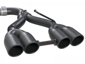 Jeep Wrangler JL Cat-Back Exhaust - Rear - aFe - Rebel Series - Black - 3.6L - `18-`24