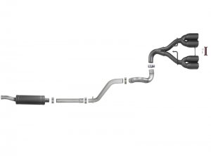 Jeep Wrangler JL Cat-Back Exhaust - Rear - aFe - Rebel Series - Black - 3.6L - `18-`24