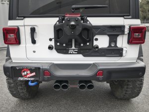 Jeep Wrangler JL Cat-Back Exhaust - Rear - aFe - Rebel Series - Black - 3.6L - `18-`24