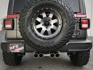 Jeep Wrangler JL Exhaust Cat-Back - Rear - aFe - Rebel Series - 3.6L - `18-`20