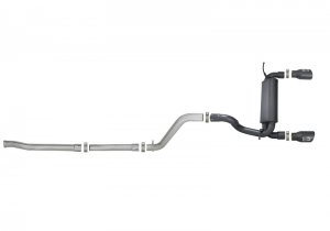 Jeep Wrangler JL Exhaust Cat Back - Rear - aFe - Rebel Series 2.5in 409 SS - Black - 3.6L - `18-`24
