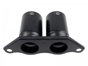 Porsche 911 Performance Exhaust - aFe - Mach Force-Xp 4in 304 SS Bolt-On Exhaust Tips - Satin Black - 3.8L/4.0L - `14-`19