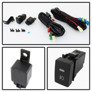 Honda Civic Fog Light - SPYDER - OEM Fog Light w/Switch - Clear - `13-`14