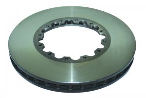 Porsche 911 Brake Rotor (1) - Front - DBA - 5000 Series T3 Slotted w/ Black Hat - Black - `04-`08