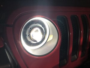 Jeep Gladiator Headlight Assemblies - ORACLE Lighting - Oculus Bi-LED - Matte Blk