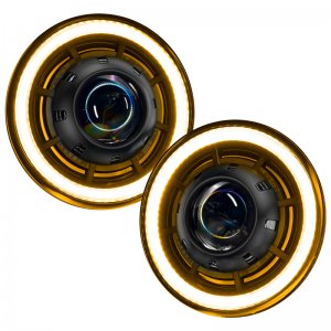 Jeep Wrangler JK Projector Headlights - ORACLE Lighting - Oculus 7in Switchback Bi-LED - `07-`18