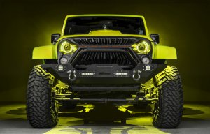 Jeep Wrangler JK Projector Headlights - ORACLE Lighting - ColorSHIFT BiLED - `07-`18
