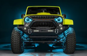 Jeep Wrangler JK Projector Headlights - ORACLE Lighting - ColorSHIFT BiLED - `07-`18