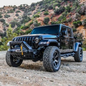 Jeep Wrangler JL Stubby Front Bumper - Front - Westin - LED Light Bar Mount - Textured Black - `18-`19