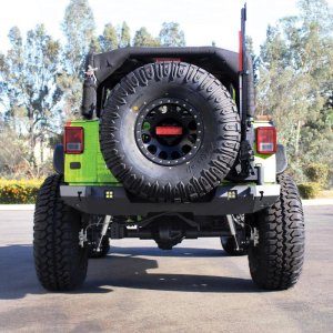 Jeep Wrangler JK Rear Bumper - Rear - Westin - WJ2 - Textured Black - `07-`18