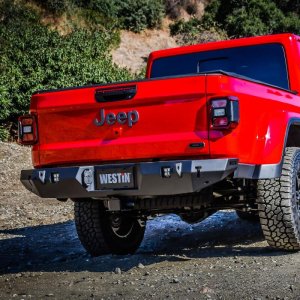 Jeep Gladiator Bumper - Rear - Westin - WJ2 - Textured Black - 2020+