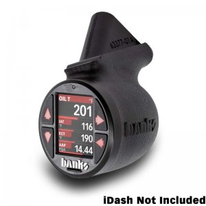 Jeep Gladiator Gauge Pod Kit - Lower Mount - Banks Power - iDash Stealth Pod - `20-`23