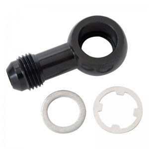 Honda Civic Fuel Line Fittings - Russell - Banjo w/-6AN Male Flare - Black
