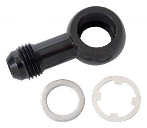 Honda Civic Fuel Line Fittings - Russell - Pro Classic Banjo Fuel Fitting - Black Anodized